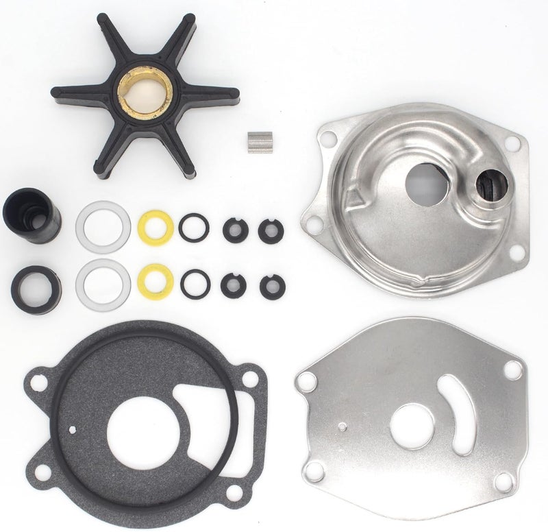 QUICKMARINER QuickMarine 99157T2 Water Pump Impeller Repair Kit for Mercury Marine 13.5-25 HP Outboard Motors Replacement 46-99157T2 46-85098A2 Boat Engine - Image 5